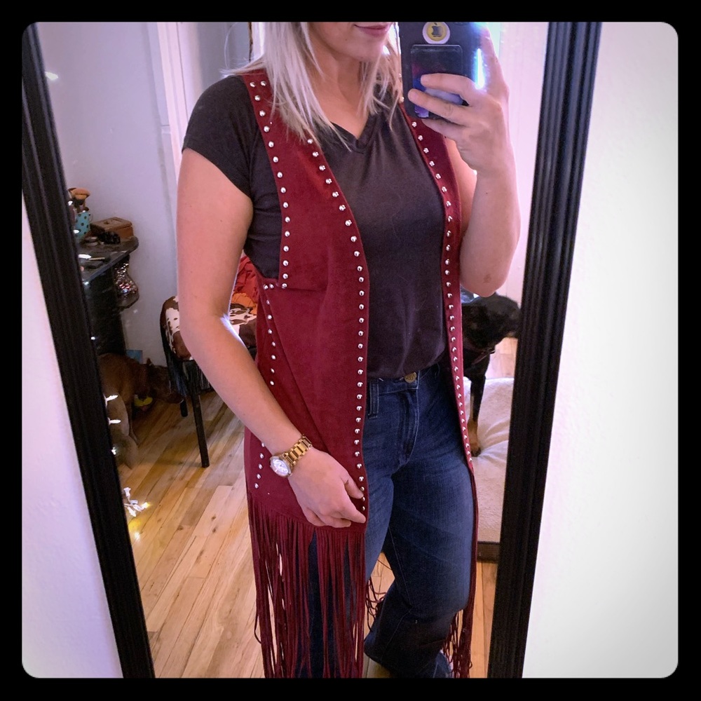 Crazy Train Fringe Duster Vest
